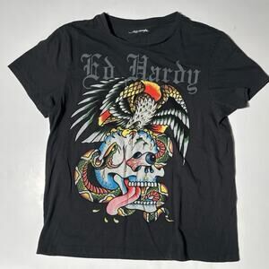 Ed Hardy Short Sleeve Crew Neck Tee